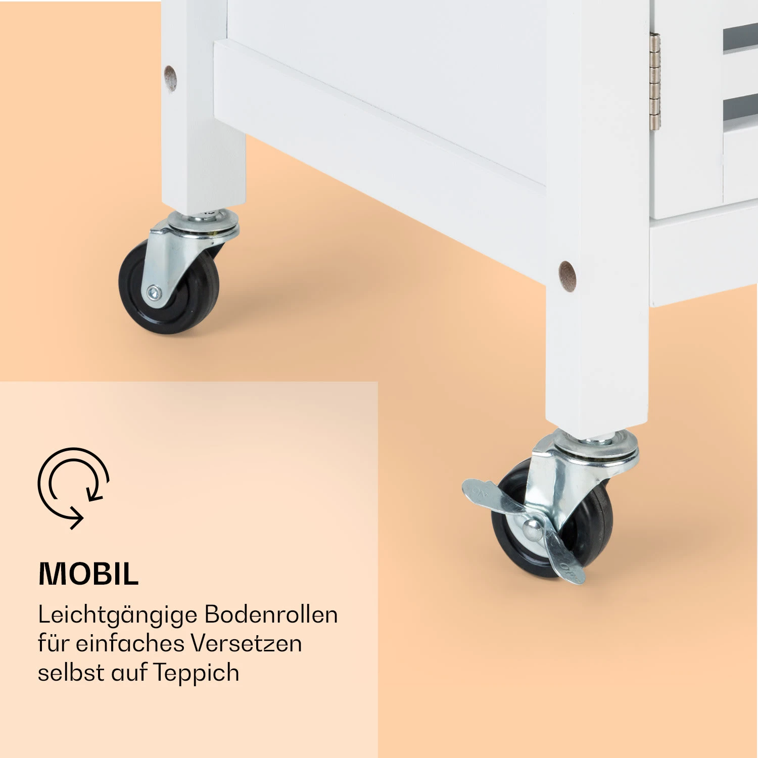 Louisiana Servierwagen Küchenwagen 5 Etagen Holz Handtuchhalter Mobil 9 Louisiana Servierwagen Küchenwagen 5 Etagen Holz Handtuchhalter Mobil - Image 7