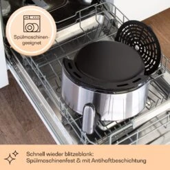 Klarstein Crisp-Pro 4,3L Air Fry Stainless Steel -kitchentools Verkäufe 10041145 de 0004 logo