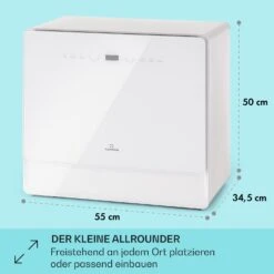 Emerald 5 Slim Geschirrspüler Freistehend 7 Programme Touch-Control -kitchentools Verkäufe 10041185 de 0005 usp