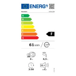 Amazonia 8 Geschirrspülmaschine 1620 Watt Für 8 Maßgedecke 49 DB Aquastop -kitchentools Verkäufe 10041204 energy label