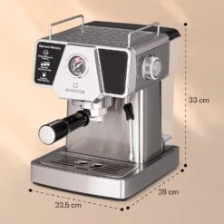 Libeica Espressomaschine 19 Bar Ca. 10 Tassen 1,8 Liter Milchschaum -kitchentools Verkäufe 10041253 yy 0008 dimensions
