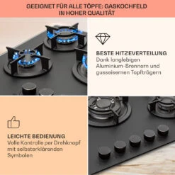 Firetale Gaskochfeld 5-flammig 70 Cm Aluminium-Brenner Inkl. Schlauch Und Druckminderer 14 Firetale Gaskochfeld 5-flammig 70 Cm Aluminium-Brenner Inkl. Schlauch Und Druckminderer -kitchentools Verkäufe 10041300 de 0004 usp