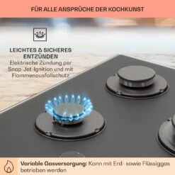 Firetale Gaskochfeld 5-flammig 70 Cm Aluminium-Brenner Inkl. Schlauch Und Druckminderer 15 Firetale Gaskochfeld 5-flammig 70 Cm Aluminium-Brenner Inkl. Schlauch Und Druckminderer -kitchentools Verkäufe 10041300 de 0005 usp