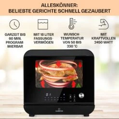 Vita Pro Heißluftfritteuse Dampfgaren 2450 W 18 Ltr 800 Ml Wassertank -kitchentools Verkäufe 10041333 de 0003 usp