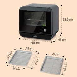 Vita Pro Heißluftfritteuse Dampfgaren 2450 W 18 Ltr 800 Ml Wassertank -kitchentools Verkäufe 10041333 de 0007 usp