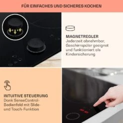 Magnichef 4 Einbaukochfeld Induktion 4 Zonen 7000W Glaskeramik -kitchentools Verkäufe 10041380 de 0004 usp