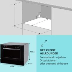 Havasia UV 6 Luminance Geschirrspüler UV Glasfront Freistehend 1380W -kitchentools Verkäufe 10041827 de 0005 usp