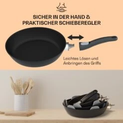 Noto Endurance Bratpfanne Ø28 Cm Geschmiedetes Aluminium Abnehmbarer Griff -kitchentools Verkäufe 10045003 de 0004 usp