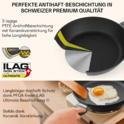 Noto Endurance Bratpfanne Ø28 Cm Geschmiedetes Aluminium Abnehmbarer Griff -kitchentools Verkäufe 10045003 de 0006 usp