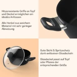 Noto Endurance Kochtopf Ø24cm Geschmiedetes Aluminium Deckel Induktion PTFE-Antihaftbeschichtung 17 Noto Endurance Kochtopf Ø24cm Geschmiedetes Aluminium Deckel Induktion PTFE-Antihaftbeschichtung -kitchentools Verkäufe 10045007 de 0007 usp