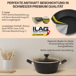Noto Endurance Kochtopf Ø28cm Geschmiedetes Aluminium Deckel Induktion PTFE-Antihaftbeschichtung -kitchentools Verkäufe 10045008 de 0005 usp