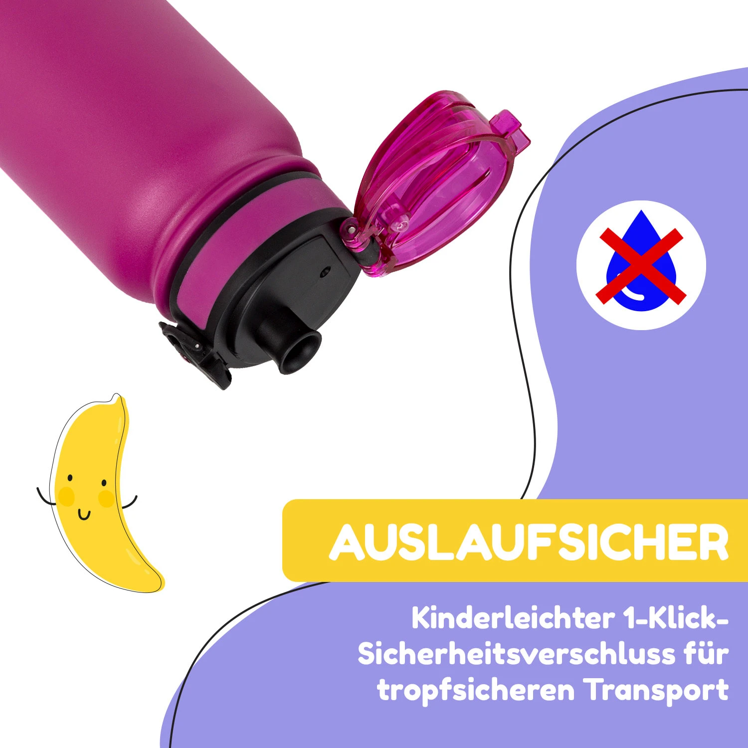 Wakaba Thermosflasche 550 Ml Edelstahl Tritan BPA-frei 5 Wakaba Thermosflasche 550 Ml Edelstahl Tritan BPA-frei - Image 3