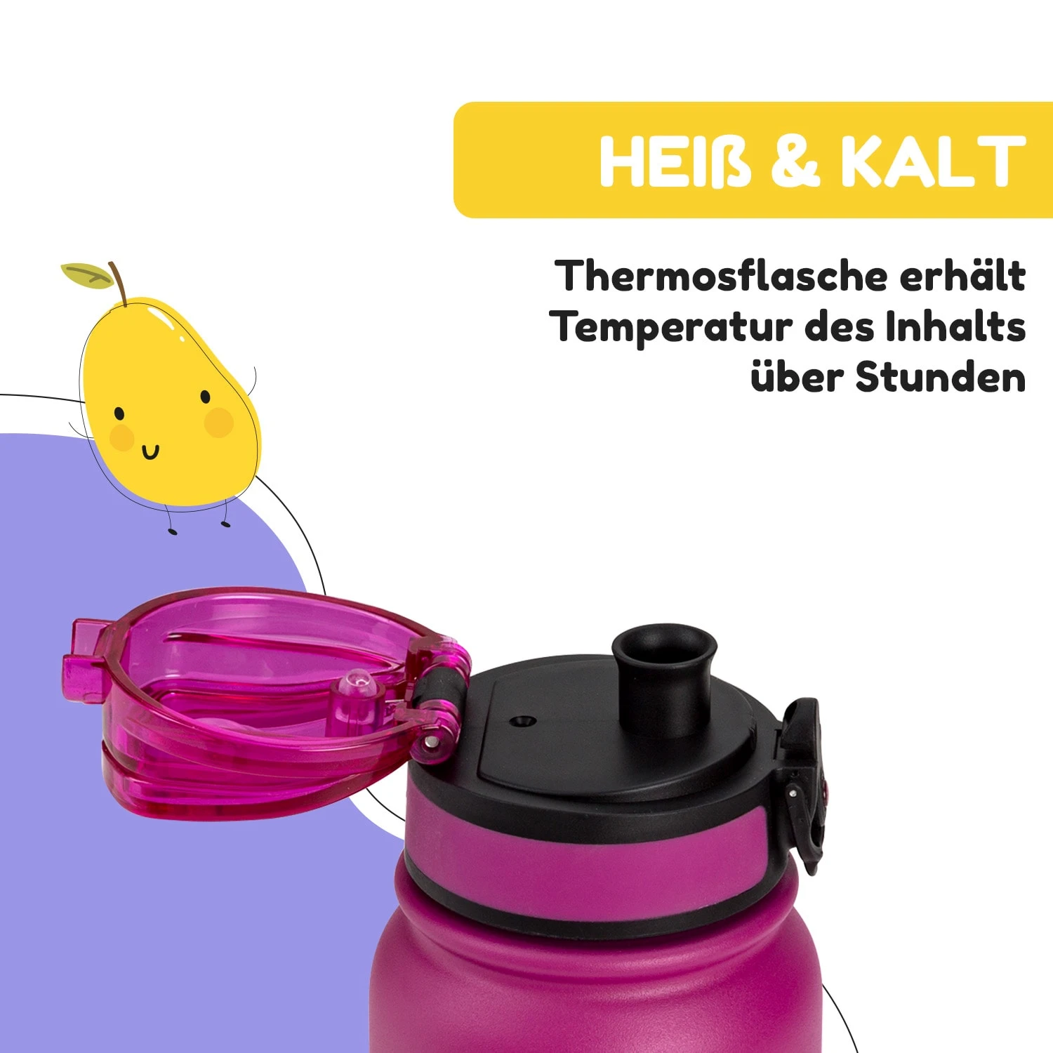 Wakaba Thermosflasche 550 Ml Edelstahl Tritan BPA-frei 7 Wakaba Thermosflasche 550 Ml Edelstahl Tritan BPA-frei - Image 5