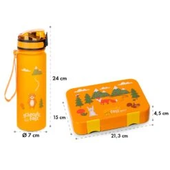 Schmatzfatz Frühstücksset Lunchbox & Trinkflasche Tritan Dicht BPA-frei -kitchentools Verkäufe 60002945 yy 0008 dimensions