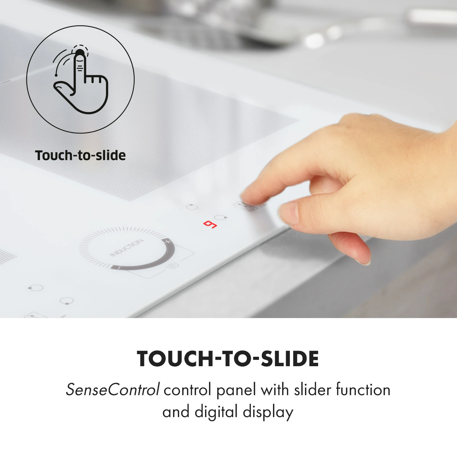 Delicatessa 60 Induktionskochfeld 4 Zonen 7000W Timer Weiß 7 Delicatessa 60 Induktionskochfeld 4 Zonen 7000W Timer Weiß - Image 5